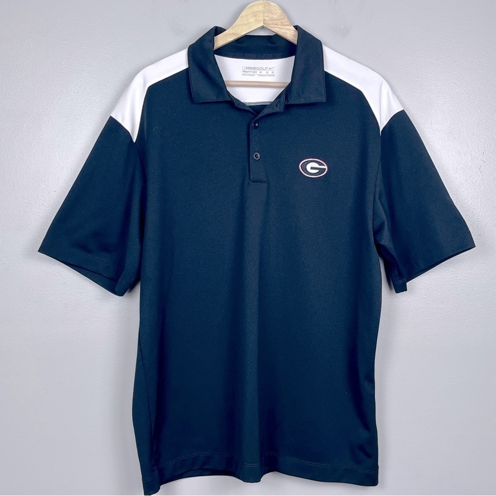 Nike Golf Men's Fit Dry Georgia Bulldogs Logo Performance Polo Size M; Football